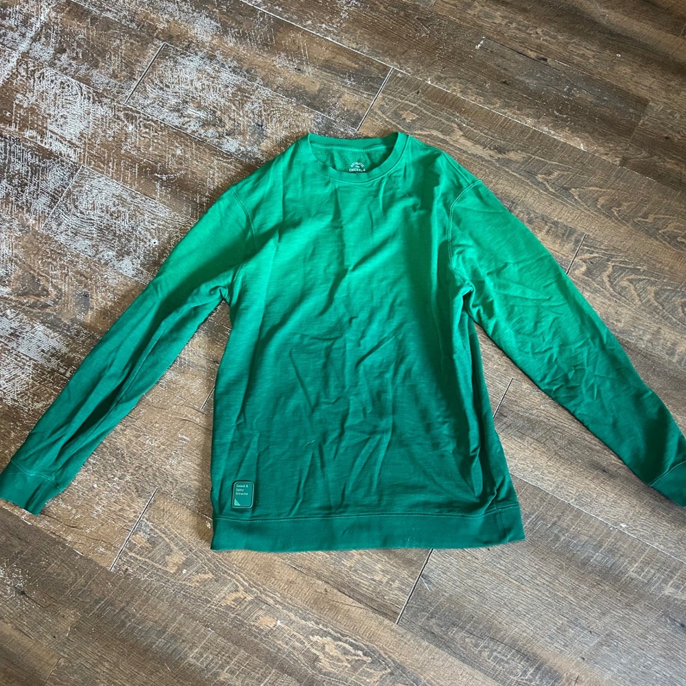 Chick-fil-A Authentic Originals Green Sriracha Patch Crewneck Sweatshirt Large